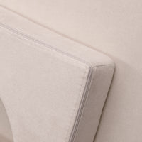 a close up of the zip that goes all the away around the membina play couch