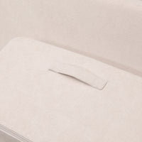 matching fabric handles on the membina perfect play couch